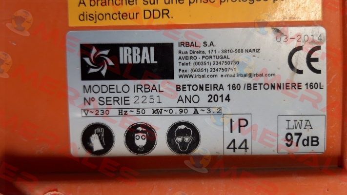 CBB60 for Irbal 2251 irbal