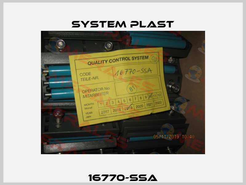 16770-SSA System Plast
