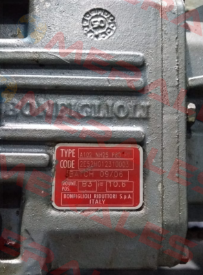 A102 NH25 P80 Bonfiglioli