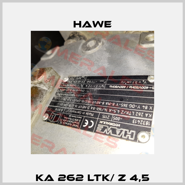 KA 262 LTK/ Z 4,5 Hawe