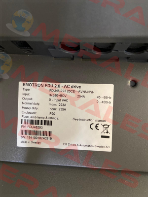 FDU48-293-20, 160kW , EM0105 Emotron