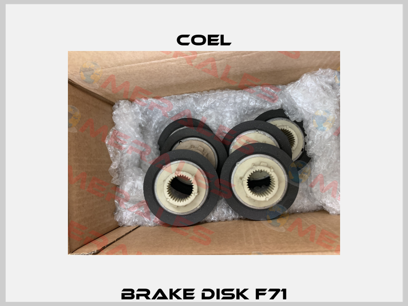Brake Disk F71 Coel