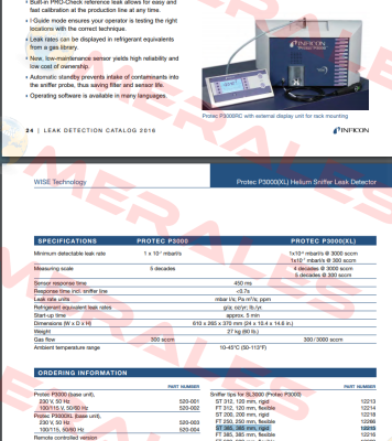 E3000 P/N:12215 Inficon