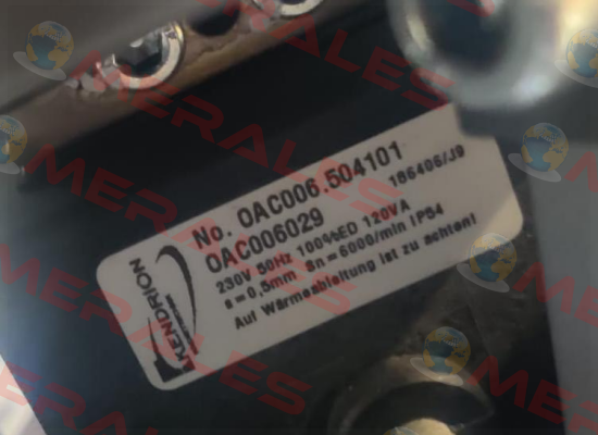 OAC06.504101 (stock code OAC0060294) Kendrion