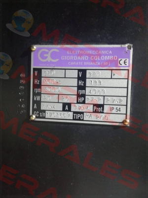 RA200/32FPIBI GIORDANO COLOMBO