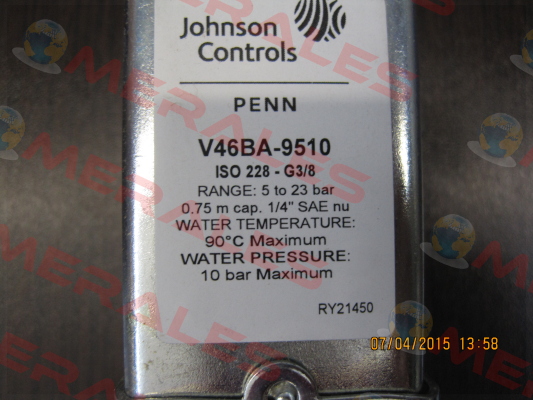 V46BA-9510 Johnson Controls