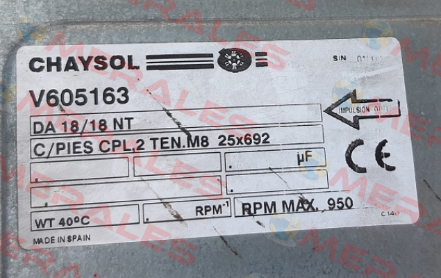 DA 18/18 NT (Referenz 72600057) Chaysol