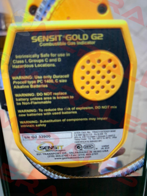 GOLD 2  S/N:G2 33900 Sensit