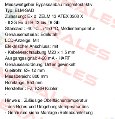 FFG-BP.20H3OD-DTK48-800 (10158834) Ksr Kuebler
