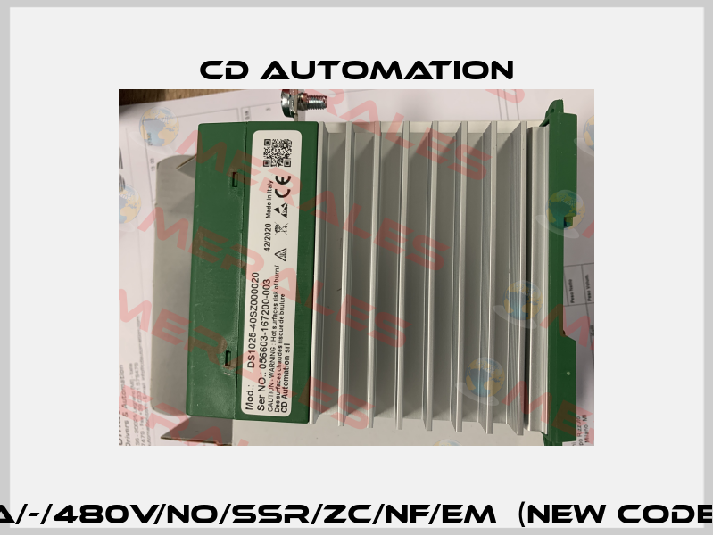 SCR CD3000S 1PH/25A/-/480V/NO/SSR/ZC/NF/EM  (new code DS102540SZ000020) CD AUTOMATION