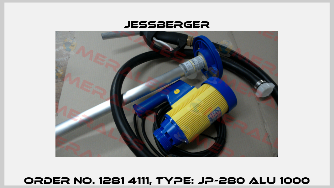 Order No. 1281 4111, Type: JP-280 ALU 1000 Jessberger