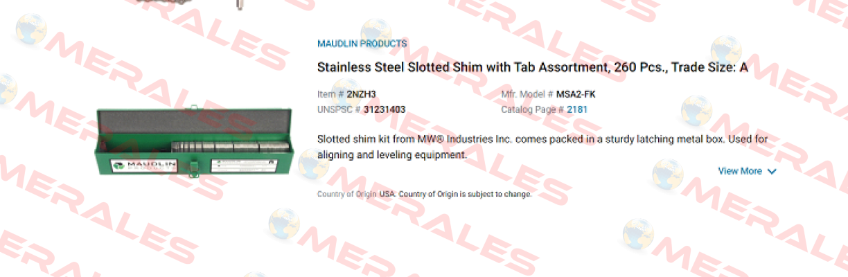 MSA2-FK Starrett
