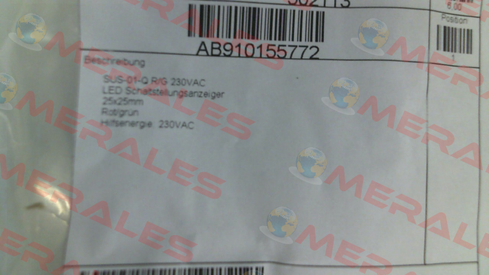 SUS-01-Q Weigel