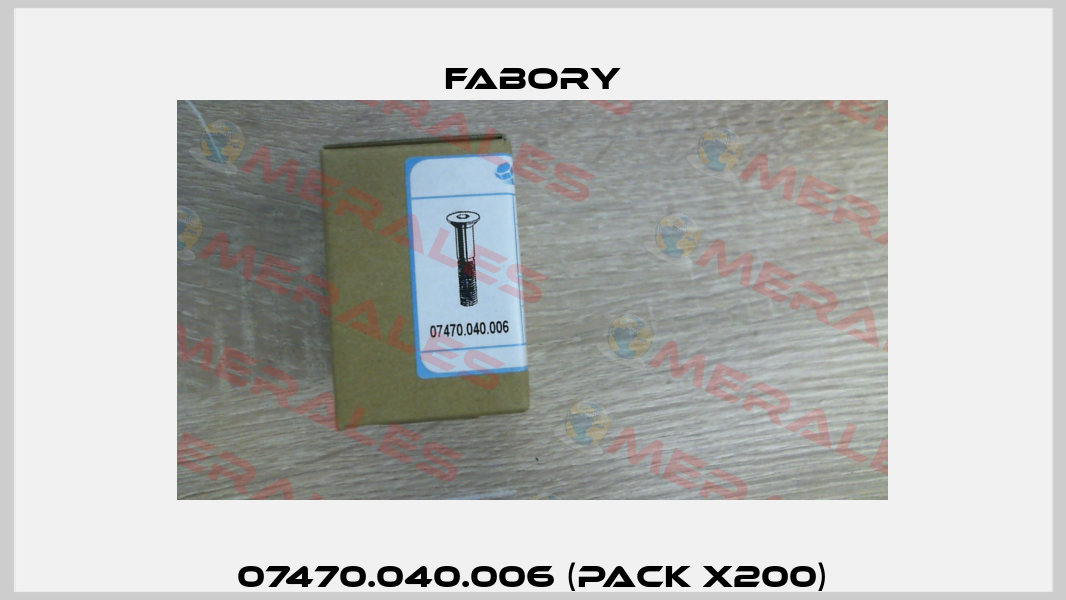 07470.040.006 (pack x200) Fabory