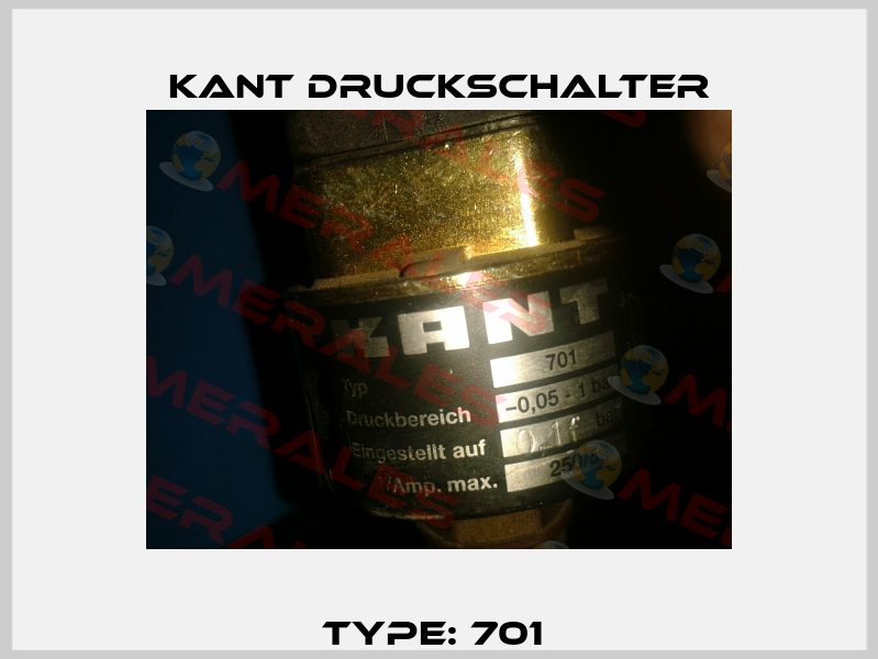 Type: 701  KANT