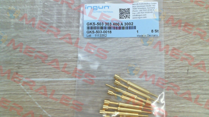 GKS-503 303 400 A 3002 Ingun