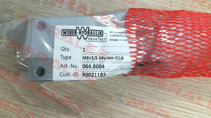 MSV3/2-24V-NH-G3/8 Weber Hydraulik