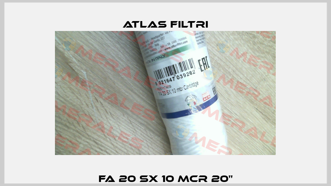 FA 20 SX 10 MCR 20" Atlas Filtri