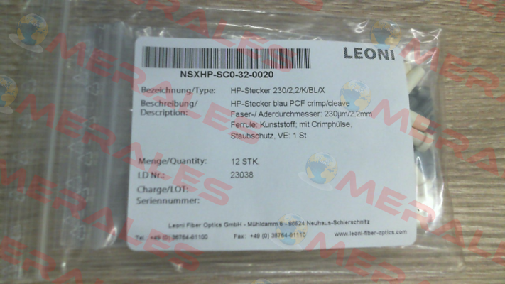 NSXHP-SC0-32-0020 Leoni