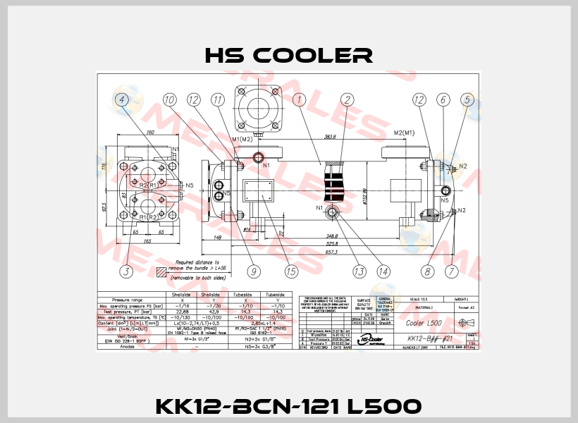 KK12-BCN-121 L500 HS Cooler