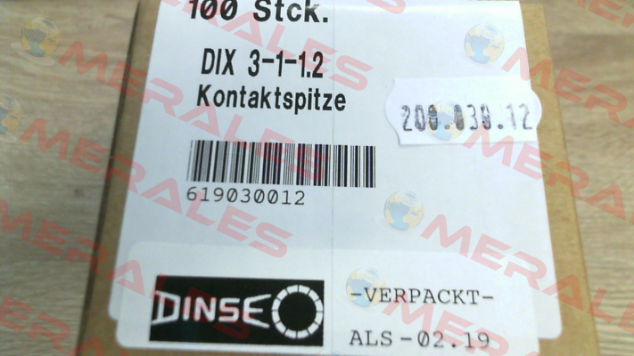 DIX 3-1-1.2 (pack x10) Dinse