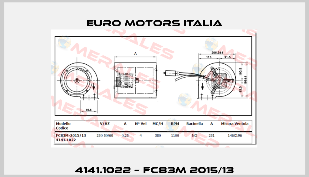 4141.1022 – FC83M 2015/13 Euro Motors Italia