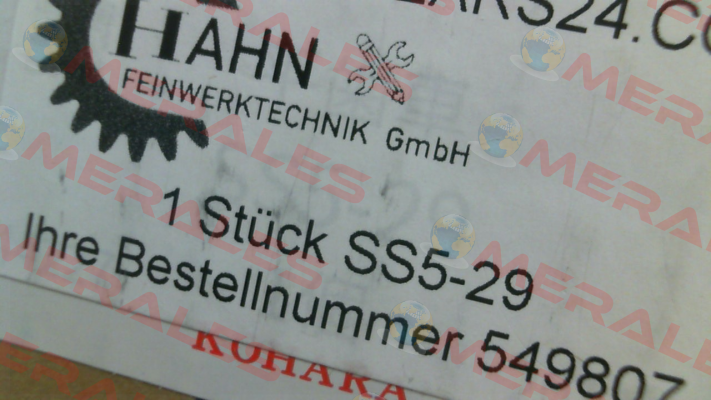 SS5-29 KHK GEAR