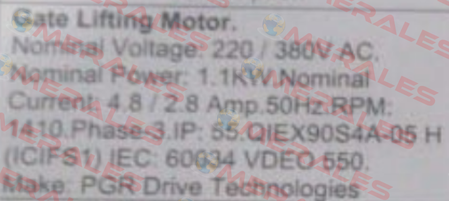 Q1E X 90S4A-05 H PGR Drive Technologies