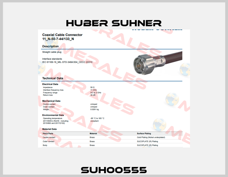 SUH00555 Huber Suhner