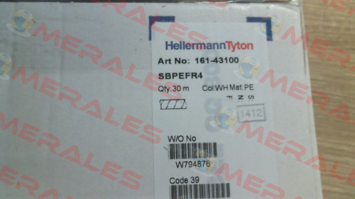 p/n: 161-43100; Type: SBPEFR4 Hellermann Tyton