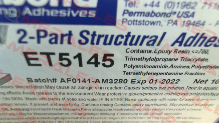 ET5145 with nozzle (1: 1) Permabond