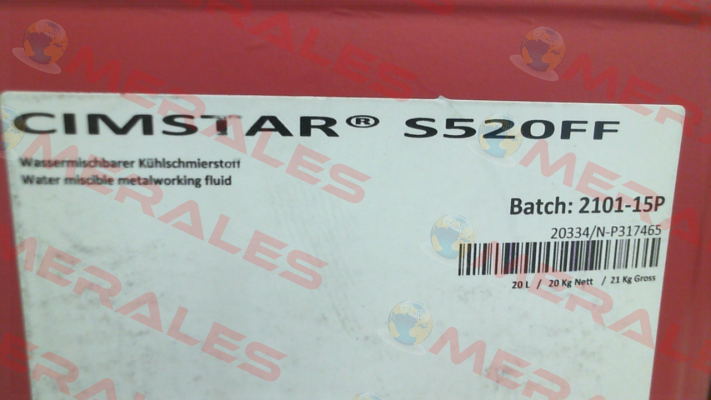 S520FF (canister per 20l) Cimstar 