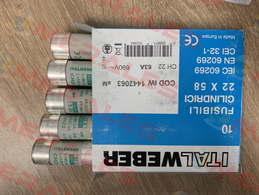 p/n: 1442063; Type: CH22 aM 63A 690V Italweber
