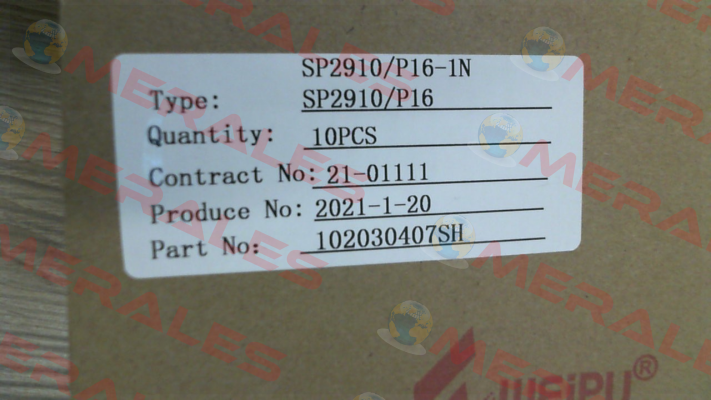 SP2910/P16II-1N Weipu