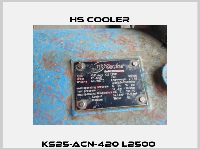 KS25-ACN-420 L2500  HS Cooler