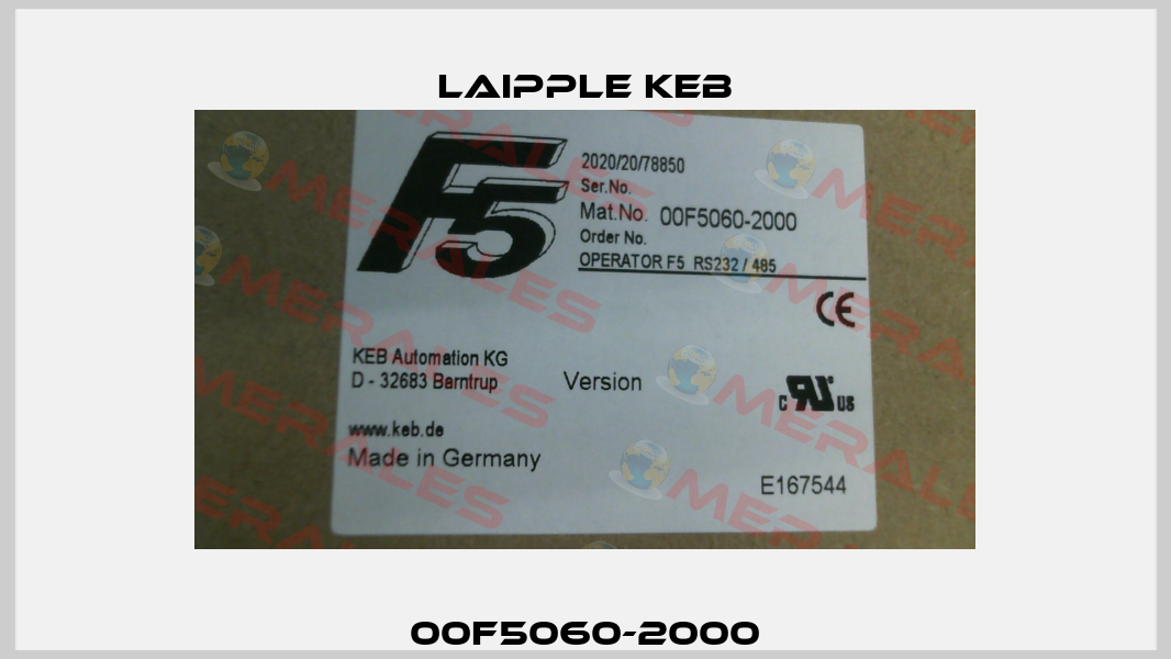 00F5060-2000 LAIPPLE KEB