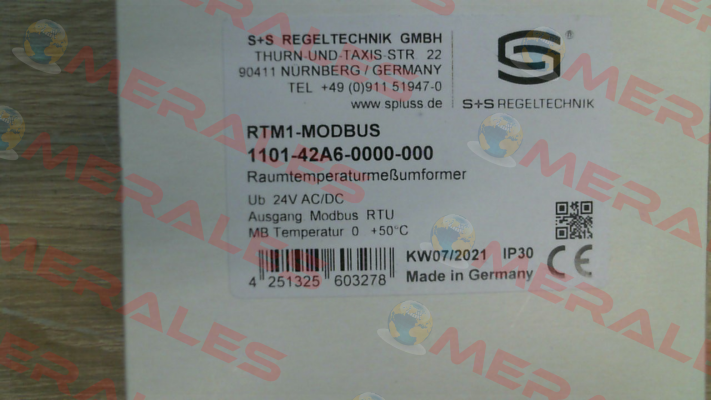 1101-42A6-0000-000 S+S REGELTECHNIK