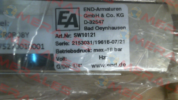 SW10121 End Armaturen