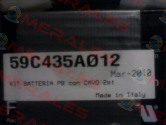 Battery for 59C435A012  Carel