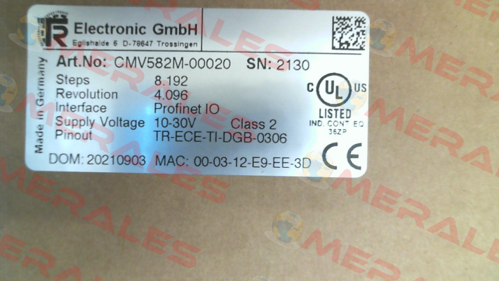 CMV582M-00020 TR Electronic