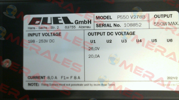 P550/V278B Quel
