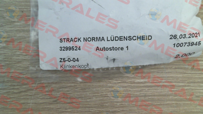 p/n: 69999; Type: Z5-0-04 Strack