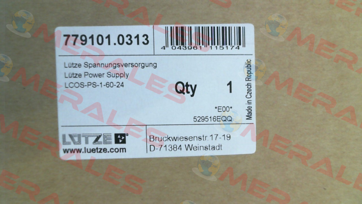 779101.0313  ( LCOS-PS-1-60-24) Luetze