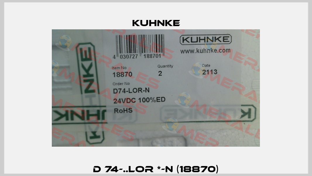 D 74-..LOR *-N (18870) Kuhnke