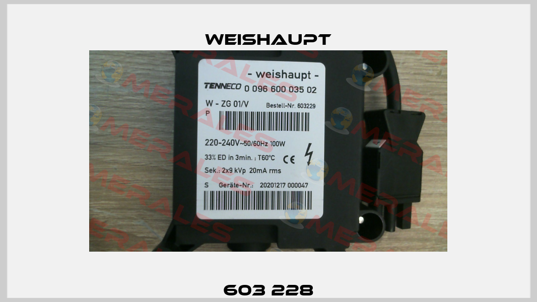 603 228 Weishaupt