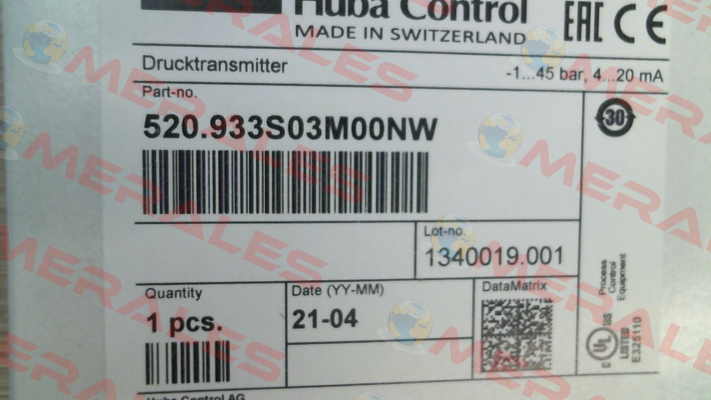 520.933S03M00NW Huba Control