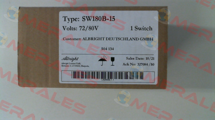 SW180B-15 72-80V INT Albright