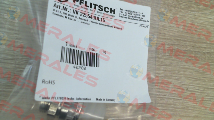 VK 22554dUL16 PFLITSCH