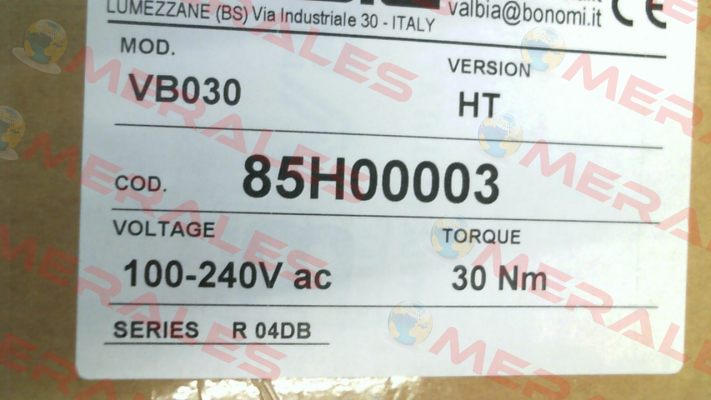 VB030 85H00003 Valbia