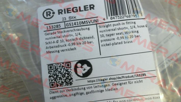 GS1410MSVUNI Riegler